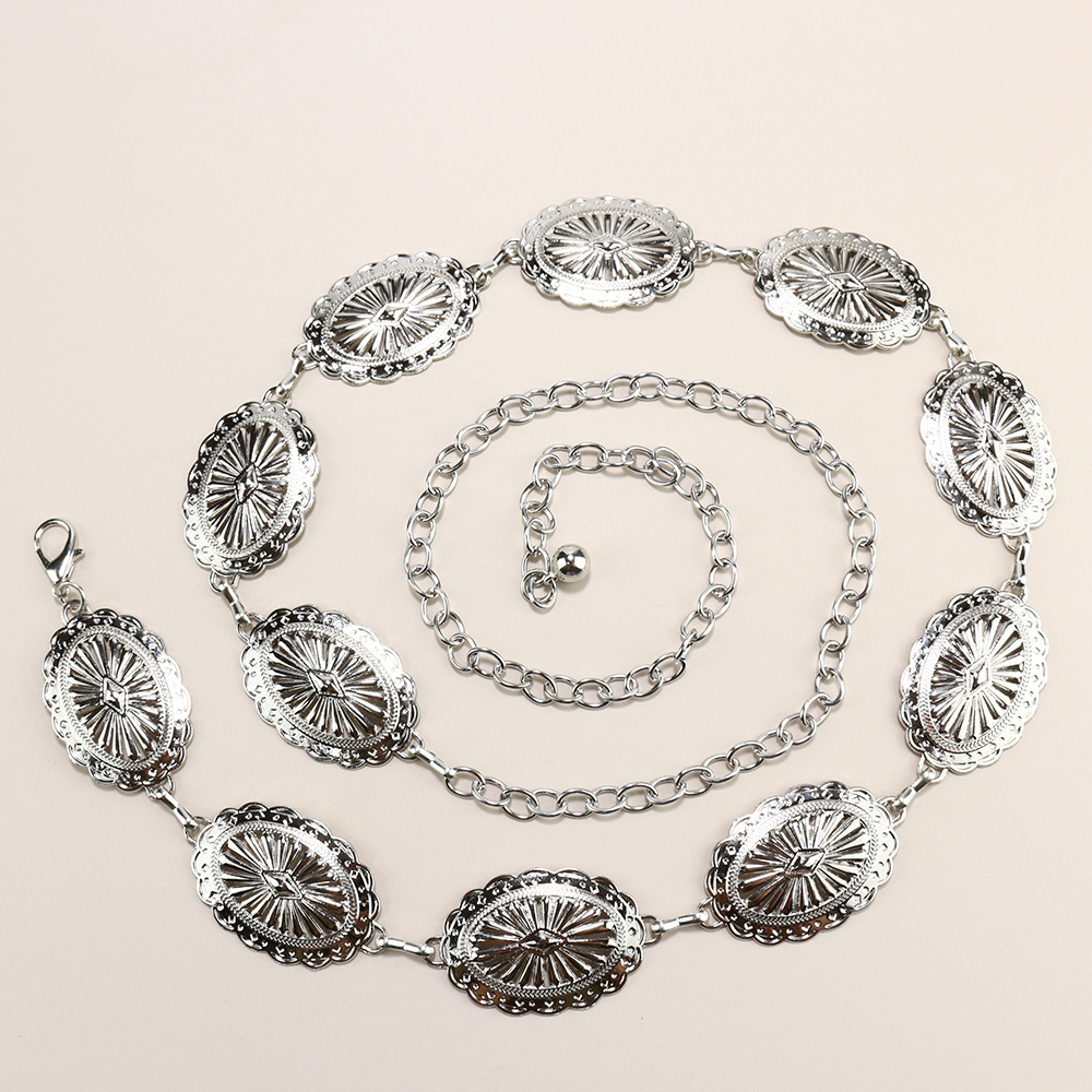 Premium sense Ladies Metal chain Retro Butterfly Heart waist chain