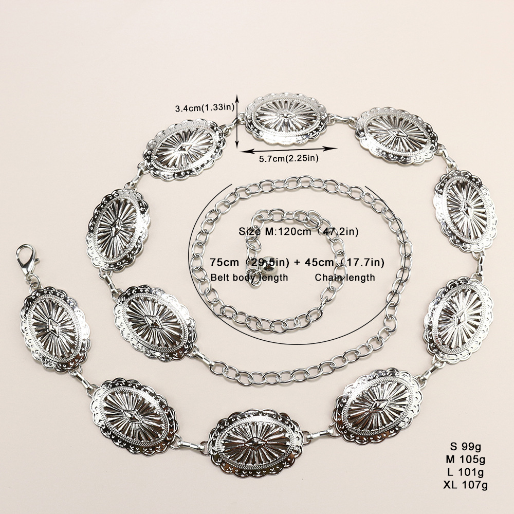 Premium sense Ladies Metal chain Retro Butterfly Heart waist chain