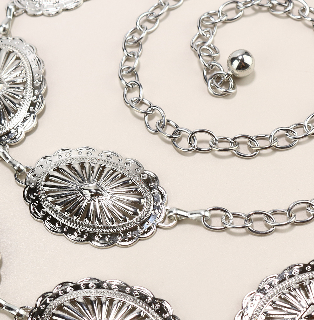 Premium sense Ladies Metal chain Retro Butterfly Heart waist chain