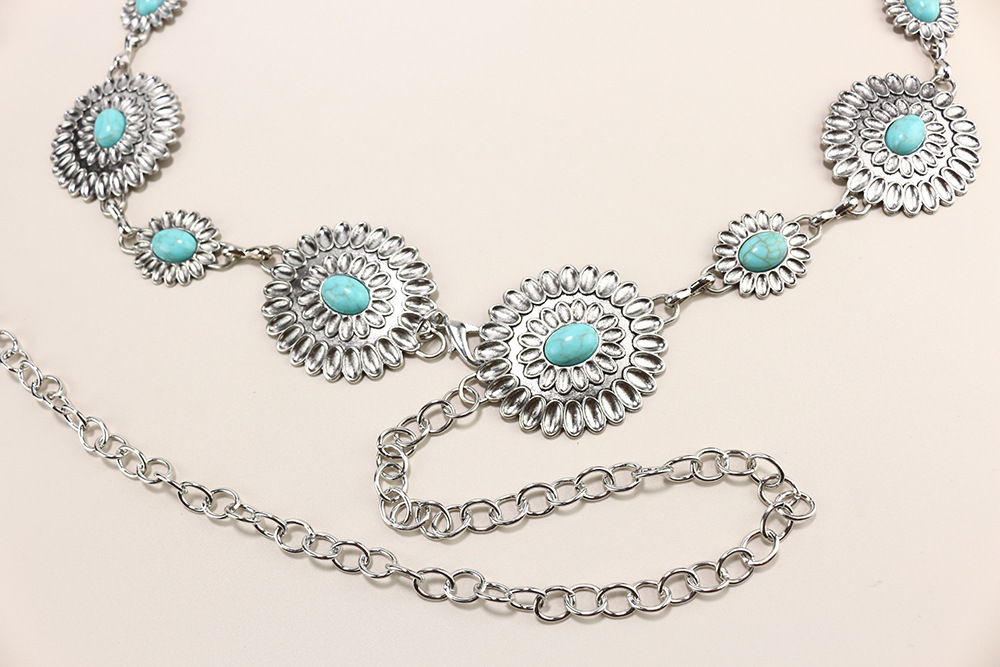 Premium sense Ladies Metal chain Retro Butterfly Heart waist chain