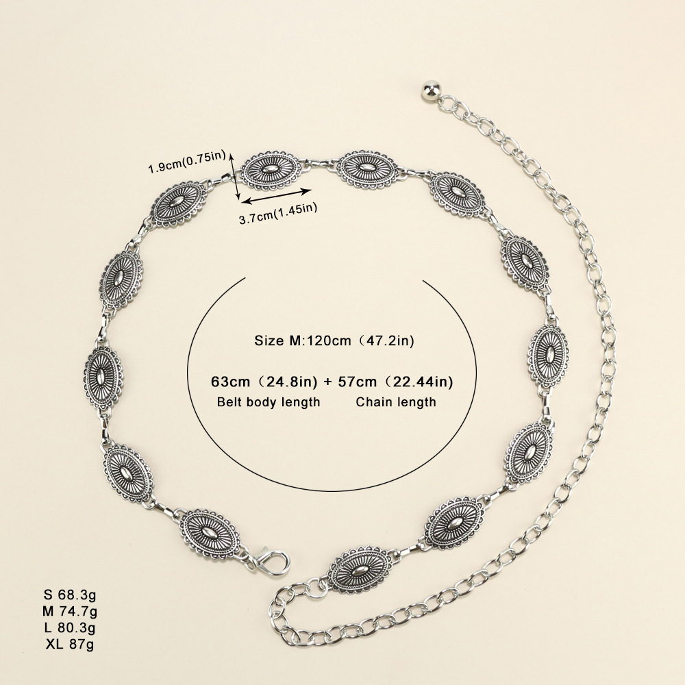 Premium sense Ladies Metal chain Retro Butterfly Heart waist chain