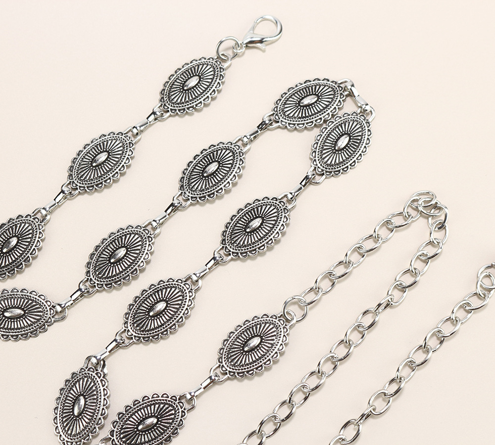 Premium sense Ladies Metal chain Retro Butterfly Heart waist chain