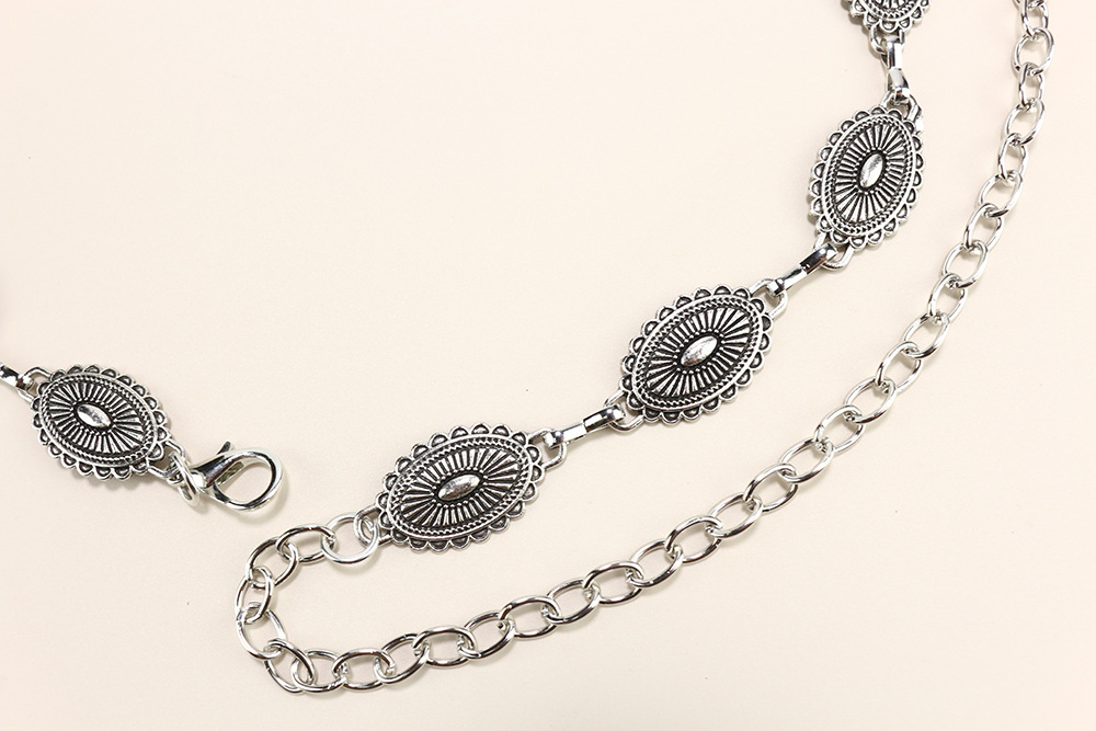 Premium sense Ladies Metal chain Retro Butterfly Heart waist chain