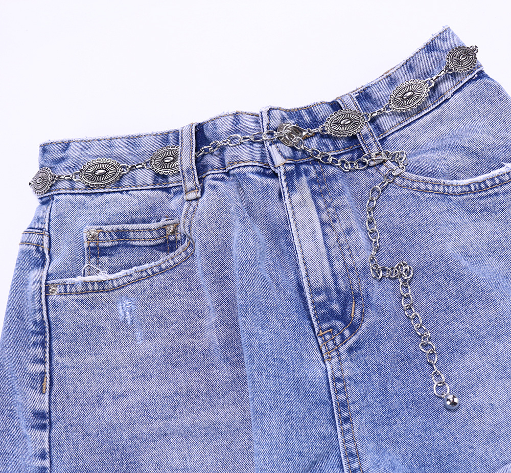 Premium sense Ladies Metal chain Retro Butterfly Heart waist chain