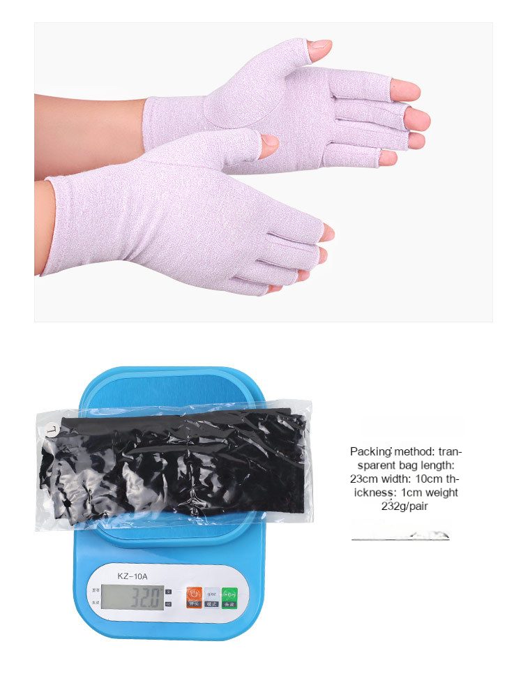 Pressure relief half finger gloves for arthritic joints protection riding gloves