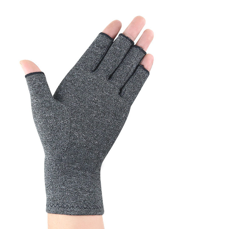 Pressure relief half finger gloves for arthritic joints protection riding gloves
