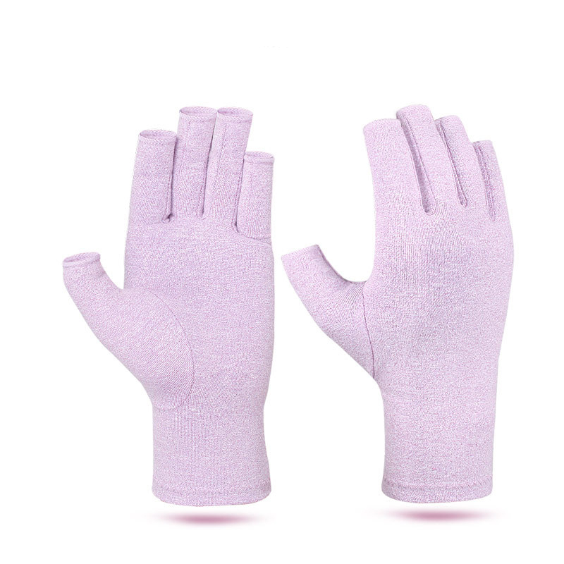 Pressure relief half finger gloves for arthritic joints protection riding gloves