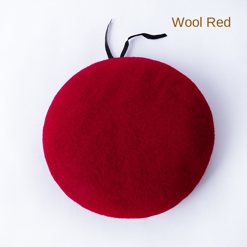 Pure wool beret for spring and autumn