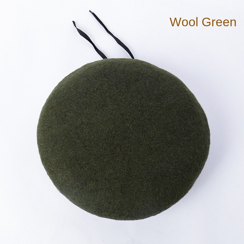 Pure wool beret for spring and autumn