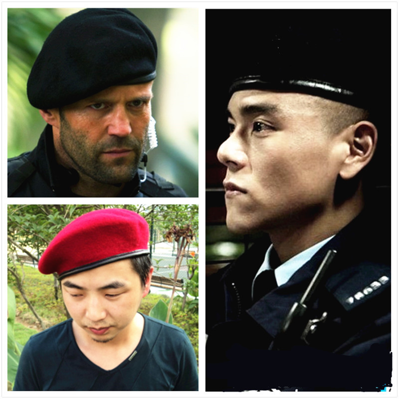 Pure wool beret for spring and autumn