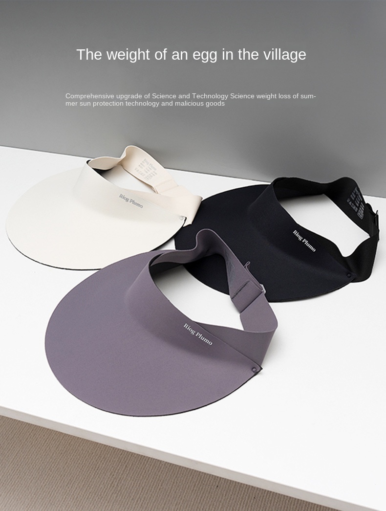 Quick-drying traceless sun hat Empty top sunscreen hat