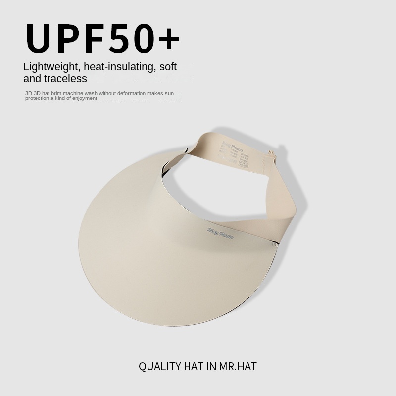 Quick-drying traceless sun hat Empty top sunscreen hat