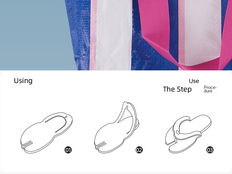 Removable portable travel slippers