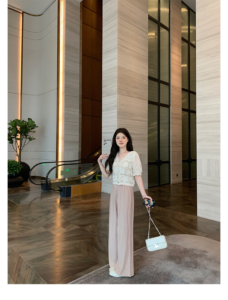 Sheepskin hand woven square head fish mouth flat empty slippers