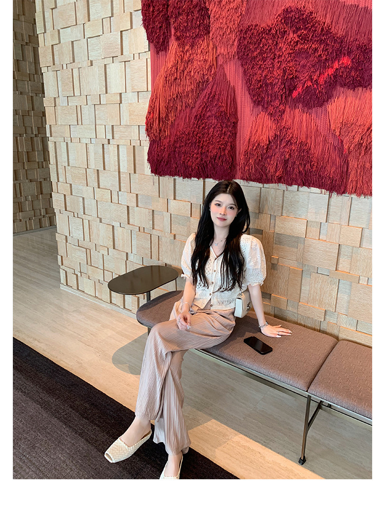 Sheepskin hand woven square head fish mouth flat empty slippers