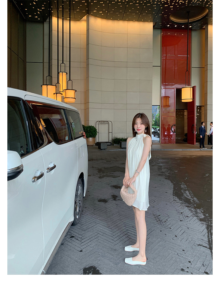 Sheepskin hand woven square head fish mouth flat empty slippers