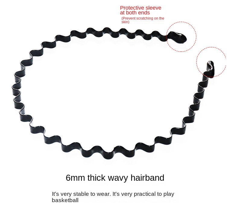 Simple sports headband Invisible wave headband