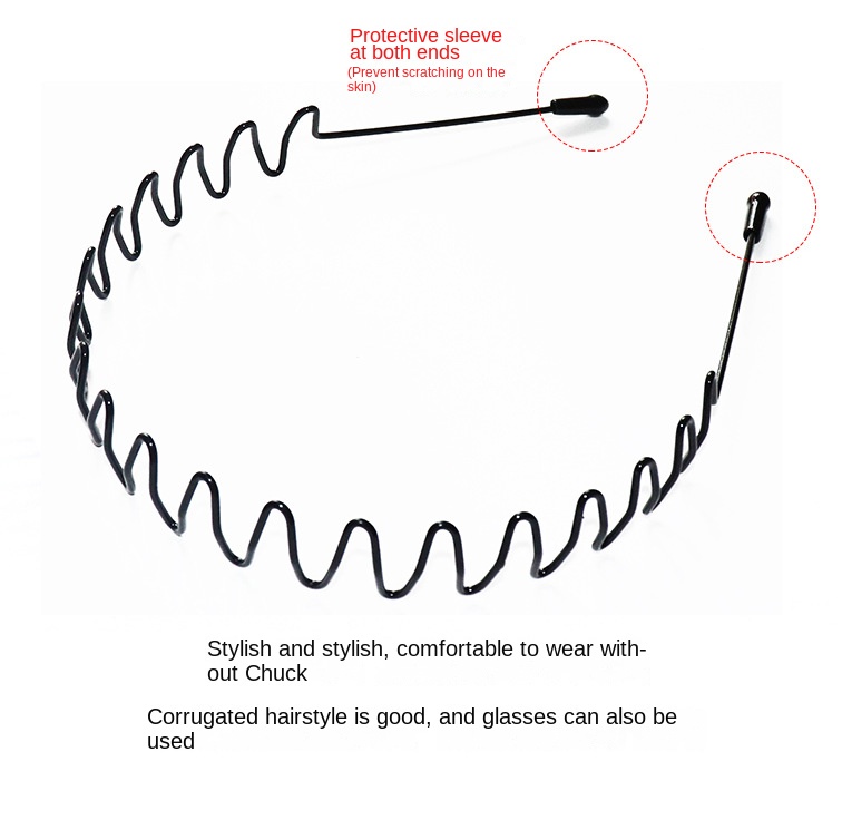 Simple sports headband Invisible wave headband