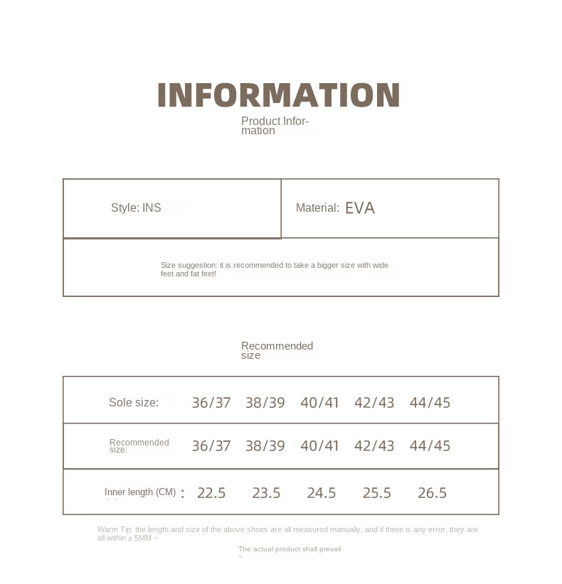 Slip-on sandals with thick soles