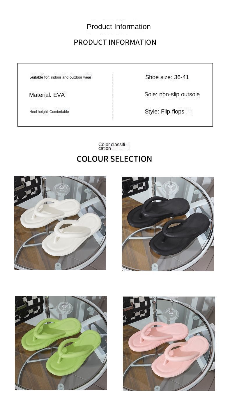 Slip-on sandals with thick soles