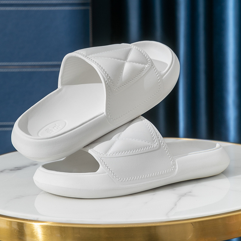 Slip-on sandals with thick soles