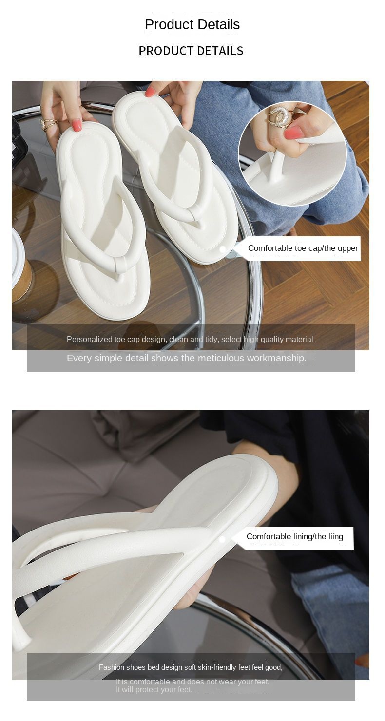 Slip-on sandals with thick soles