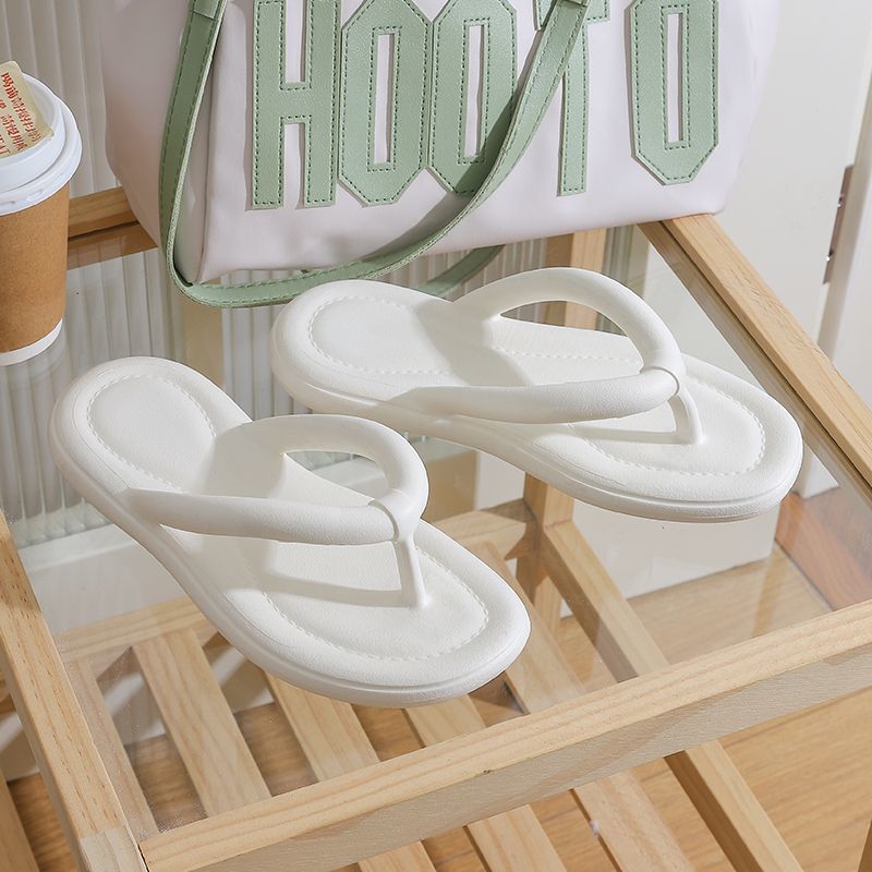 Slip-on sandals with thick soles