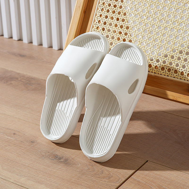Slip-on sandals with thick soles