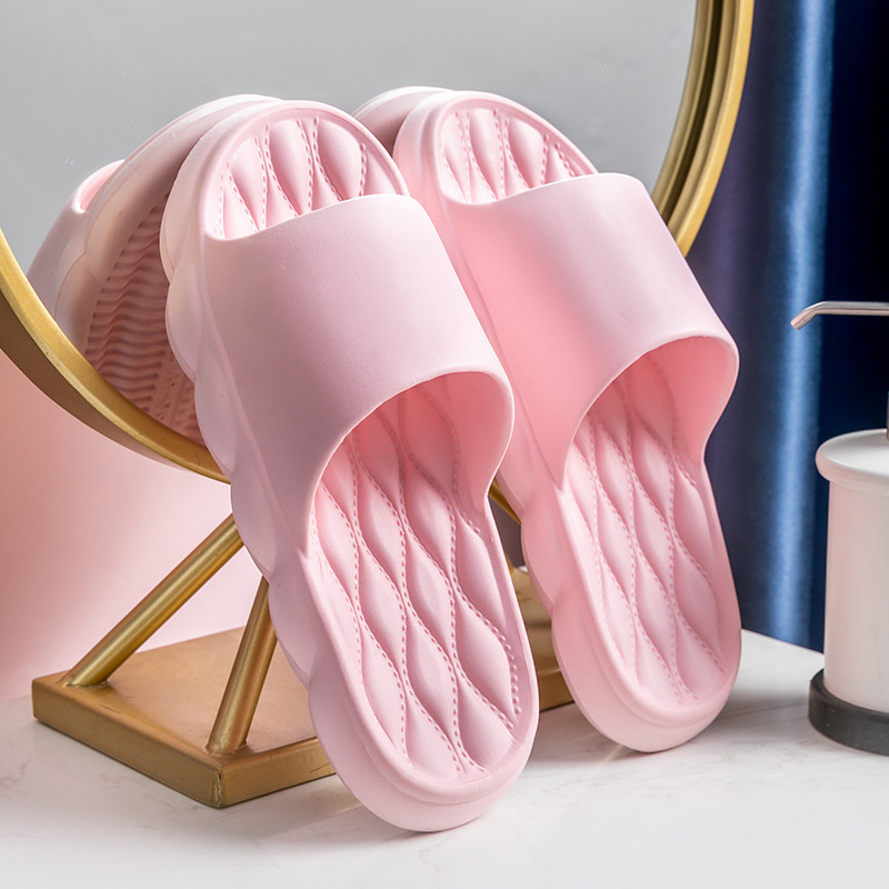 Slip-on sandals with thick soles