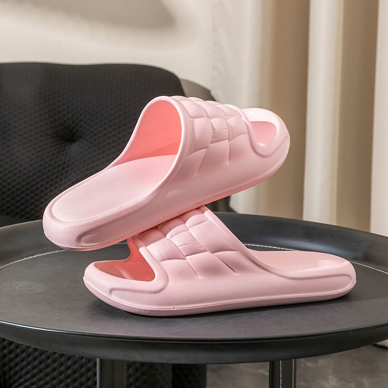 Slip-on sandals with thick soles