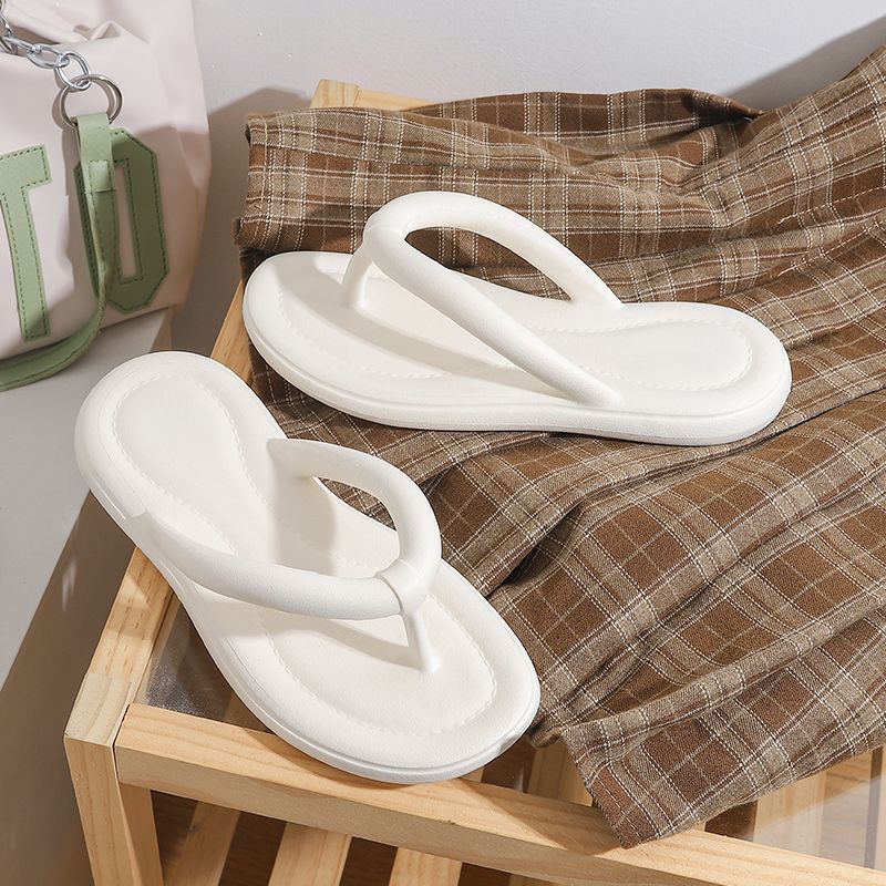 Slip-on sandals with thick soles