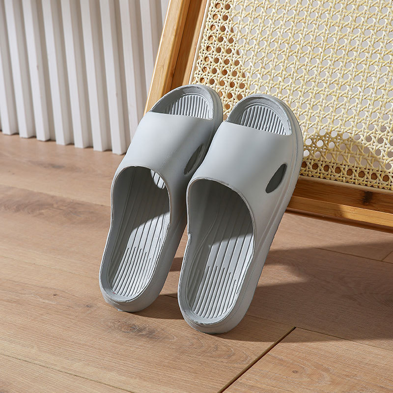 Slip-on sandals with thick soles
