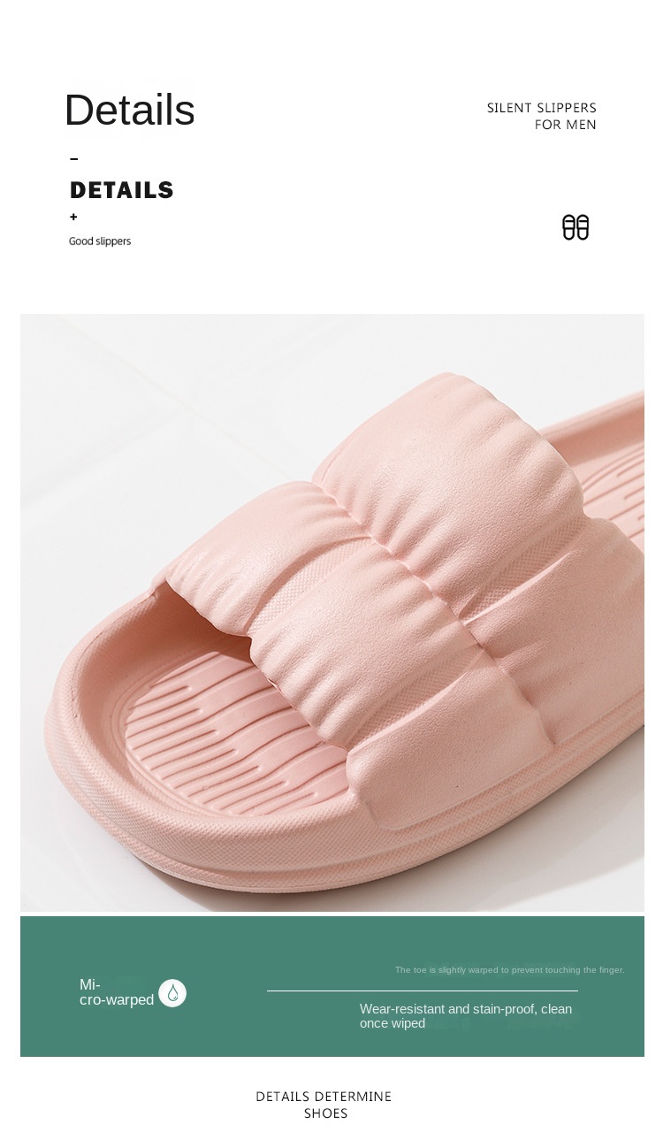 Slip-on sandals with thick soles