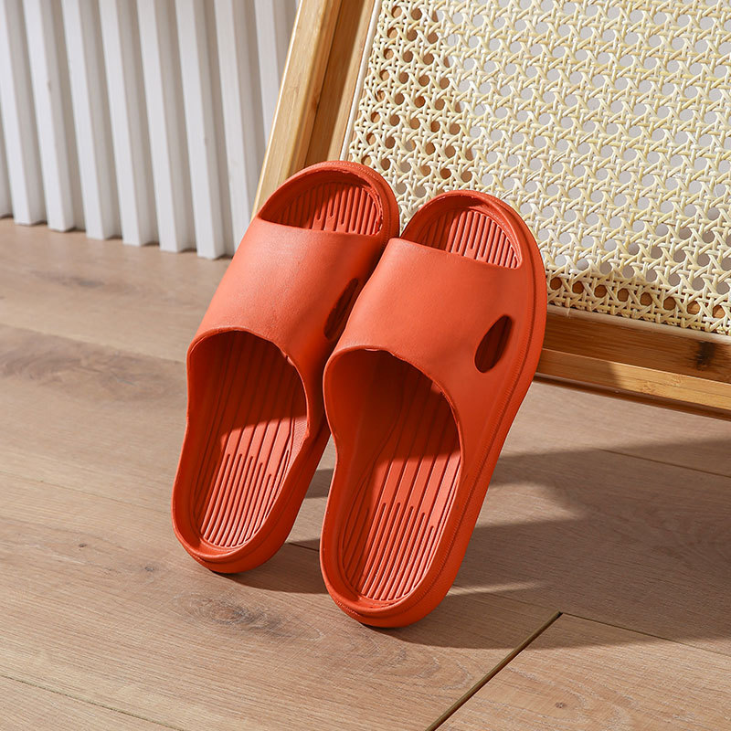 Slip-on sandals with thick soles