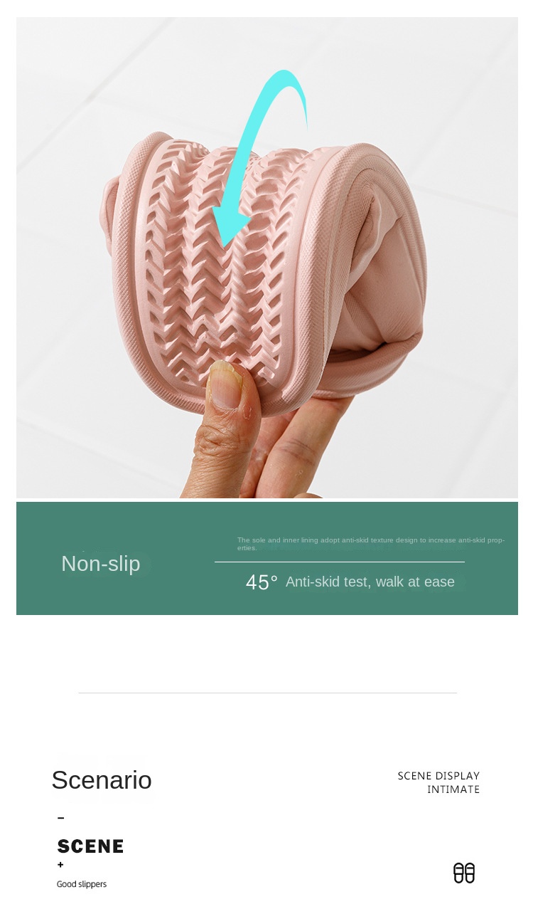 Slip-on sandals with thick soles