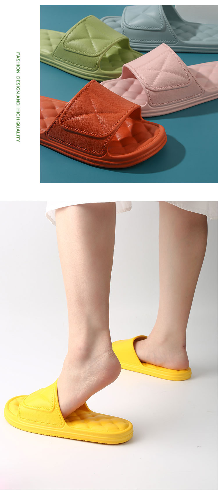 Soft soled indoor slippers for couples