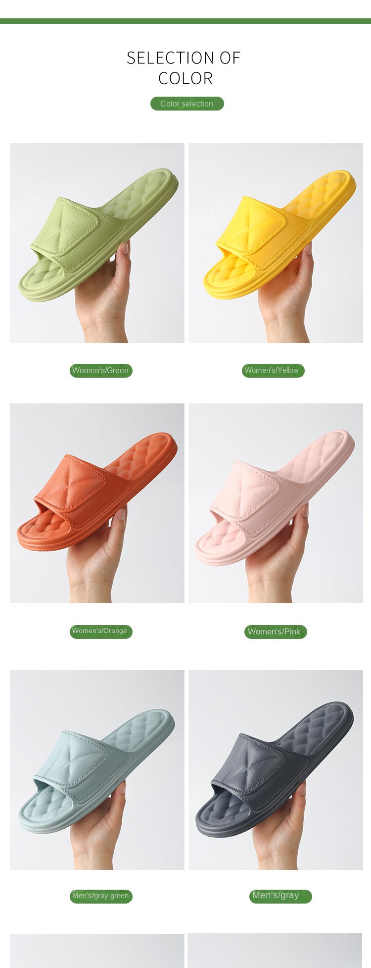 Soft soled indoor slippers for couples