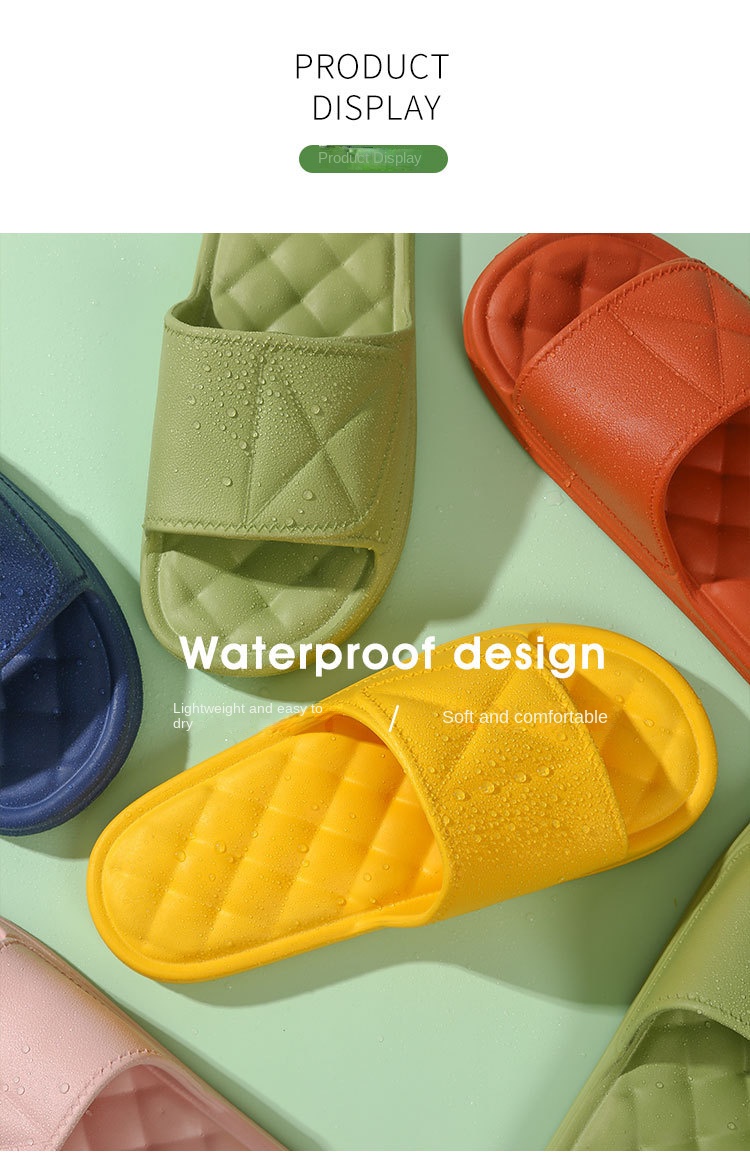 Soft soled indoor slippers for couples