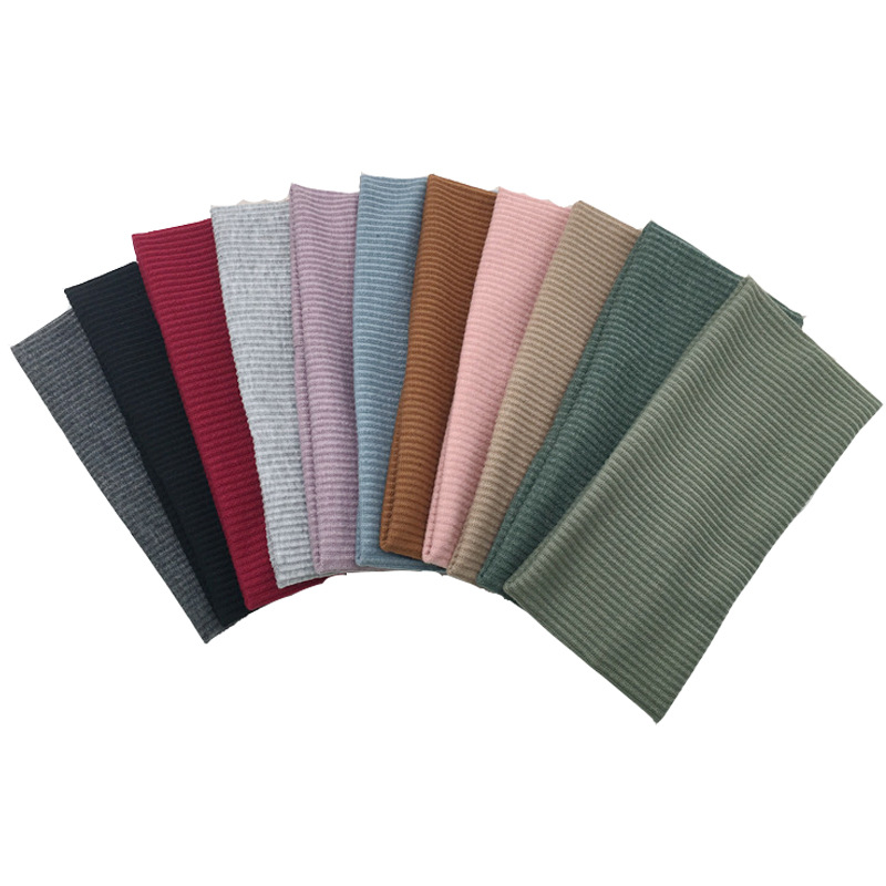 Solid color knitted headband