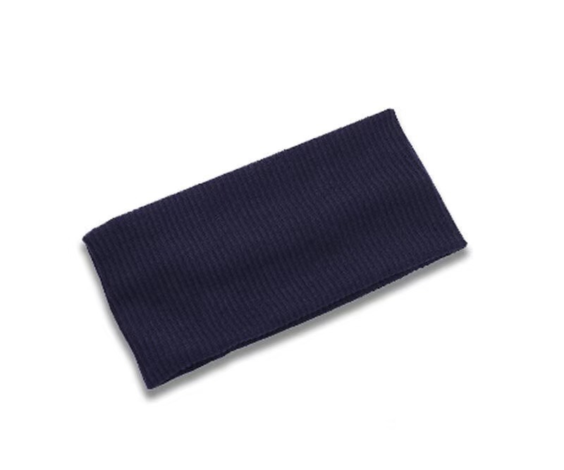 Solid color knitted headband