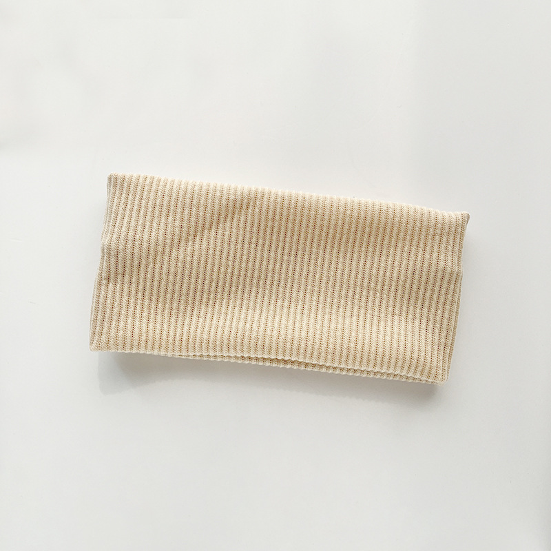 Solid color knitted headband
