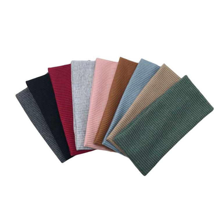 Solid color knitted headband