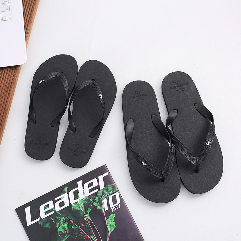 Solid color summer slippers