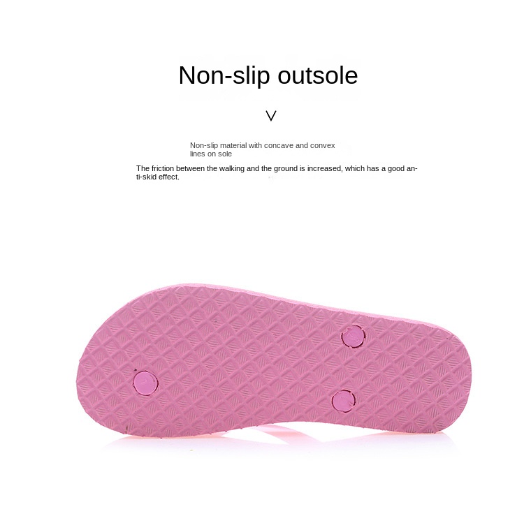 Solid color summer slippers