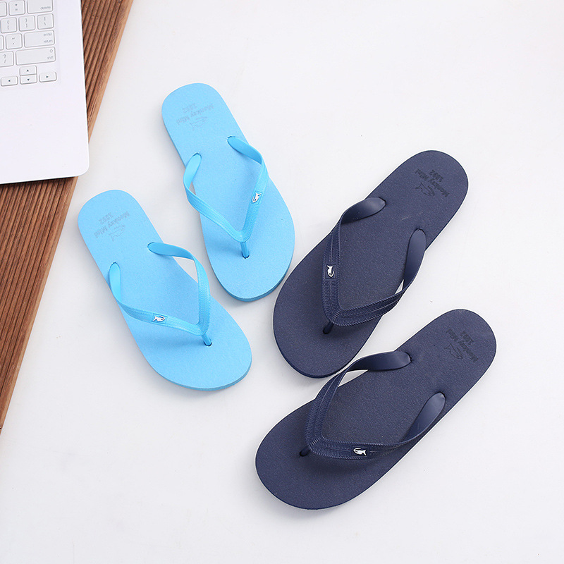 Solid color summer slippers