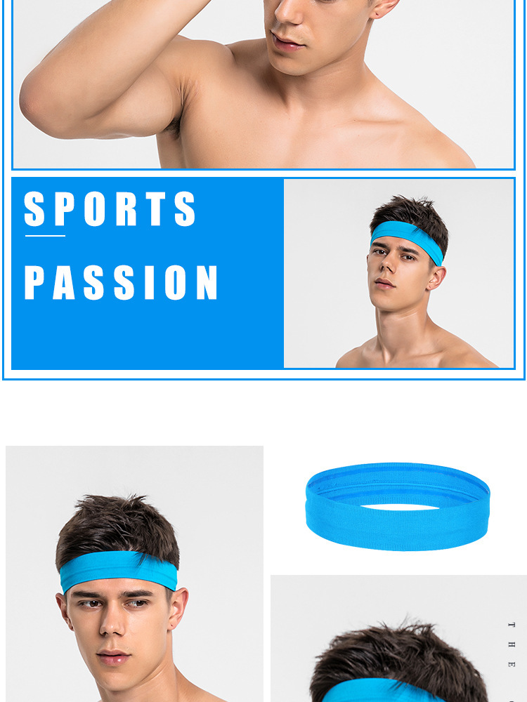 Sports headband Wicks sweat and non-slip running headband