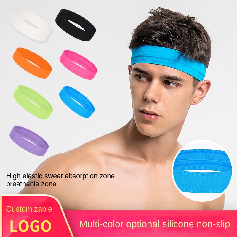 Sports headband Wicks sweat and non-slip running headband