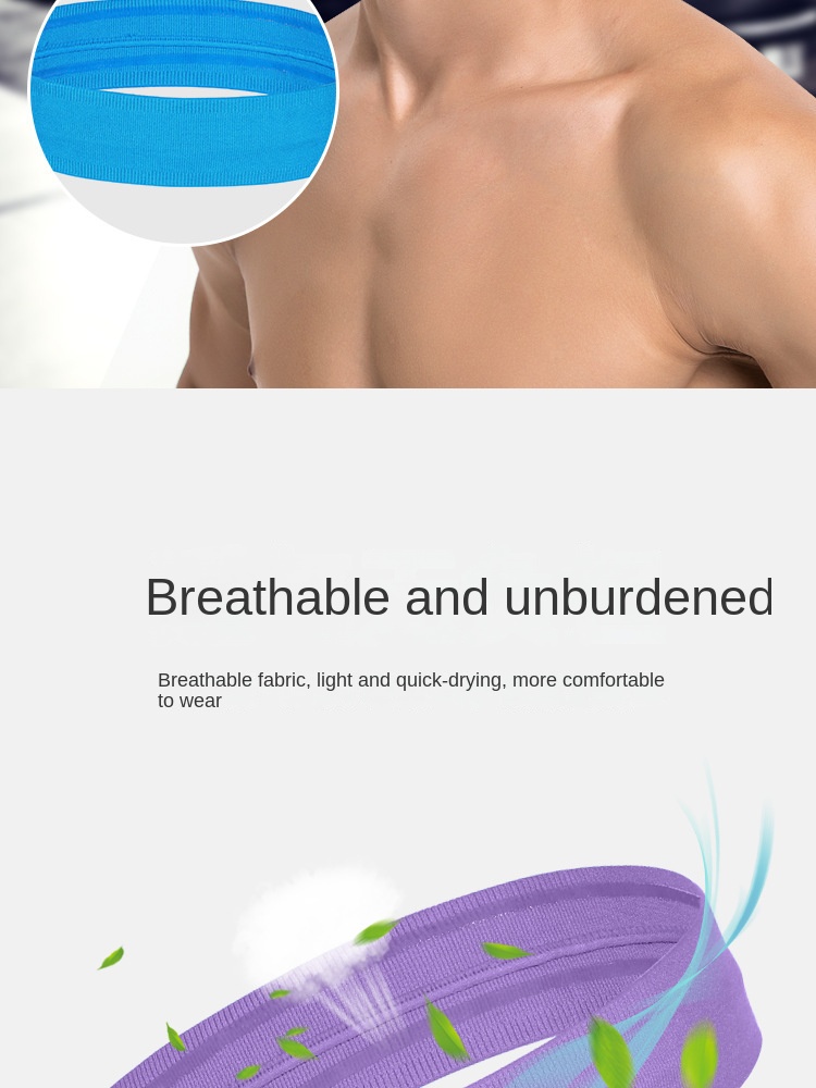 Sports headband Wicks sweat and non-slip running headband