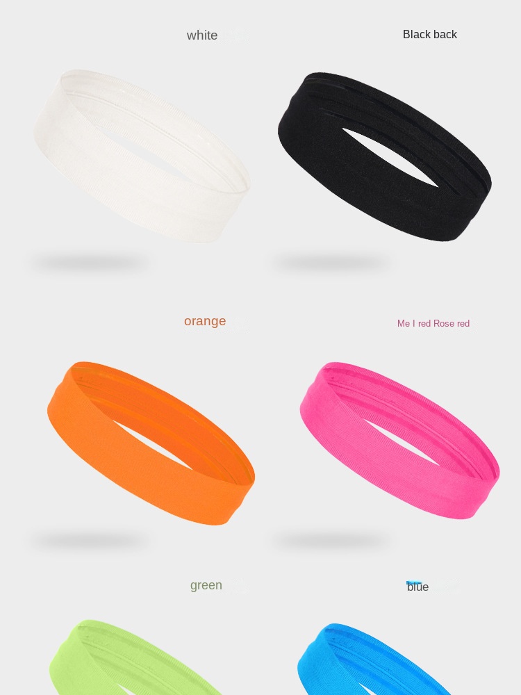 Sports headband Wicks sweat and non-slip running headband