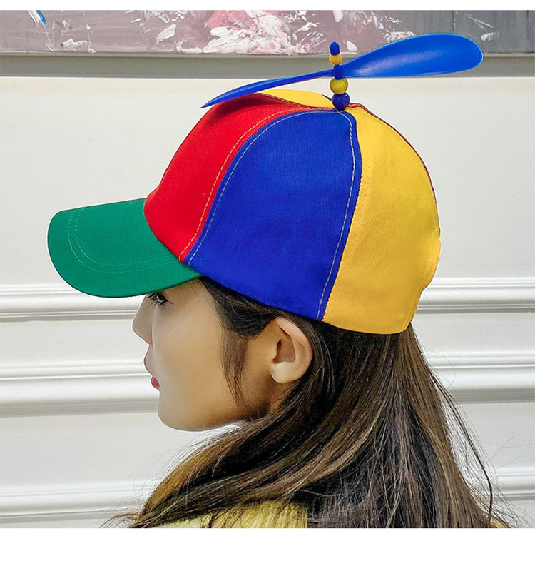 Spring and autumn fashion color bamboo dragonfly cap cartoon cute visor wholesale